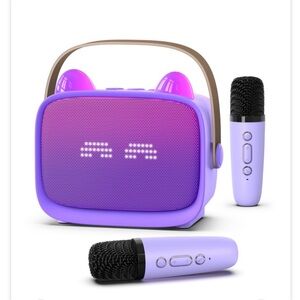 Purple Portable Bluetooth Speaker with Microphone